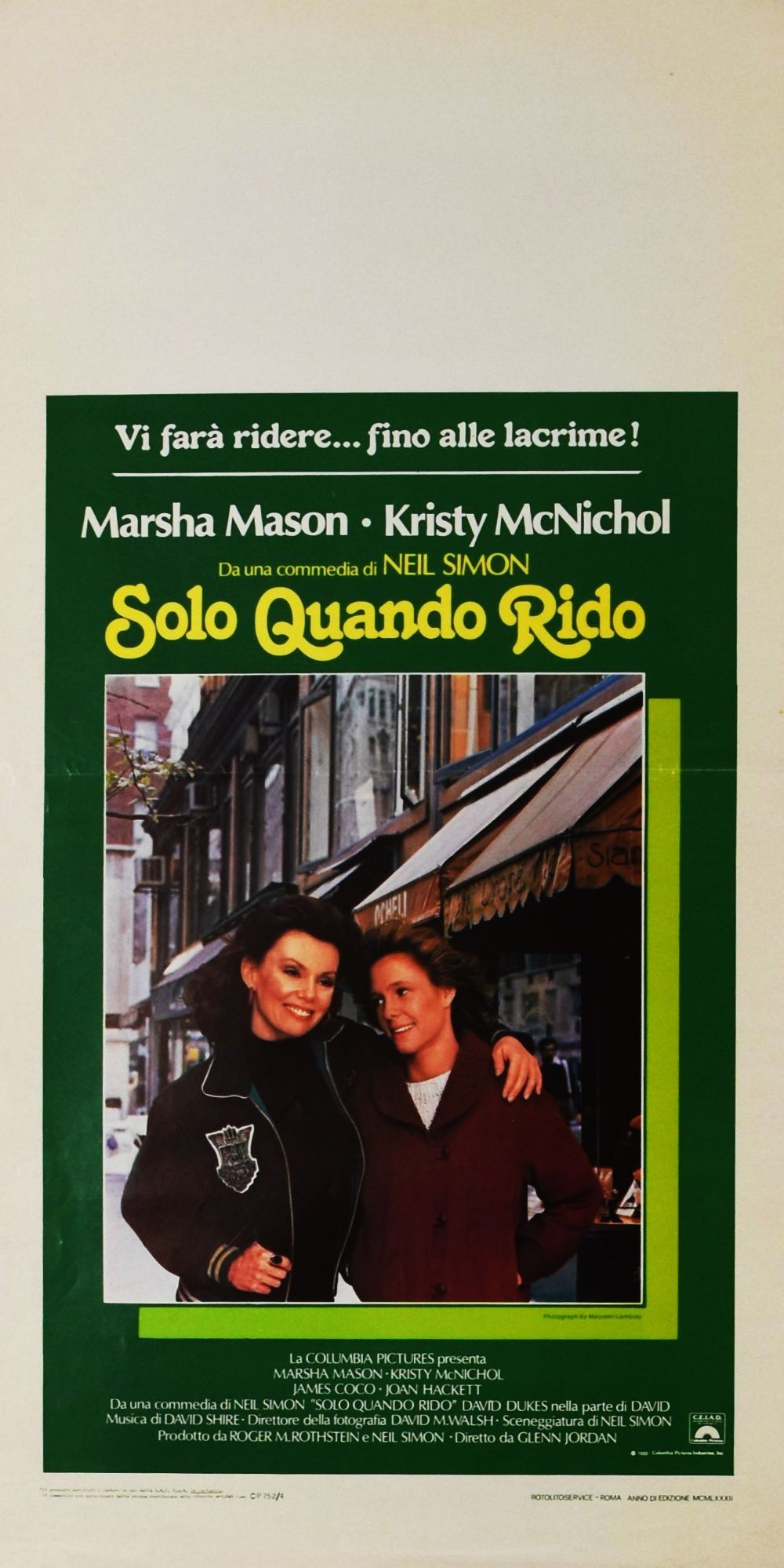 Only When I Laugh original movie poster