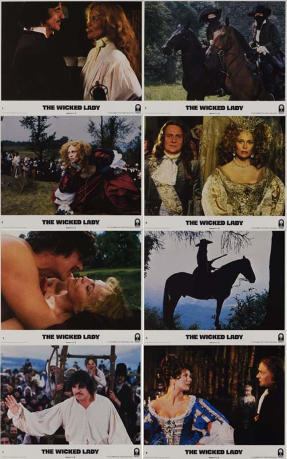 The Wicked Lady original lobby cards