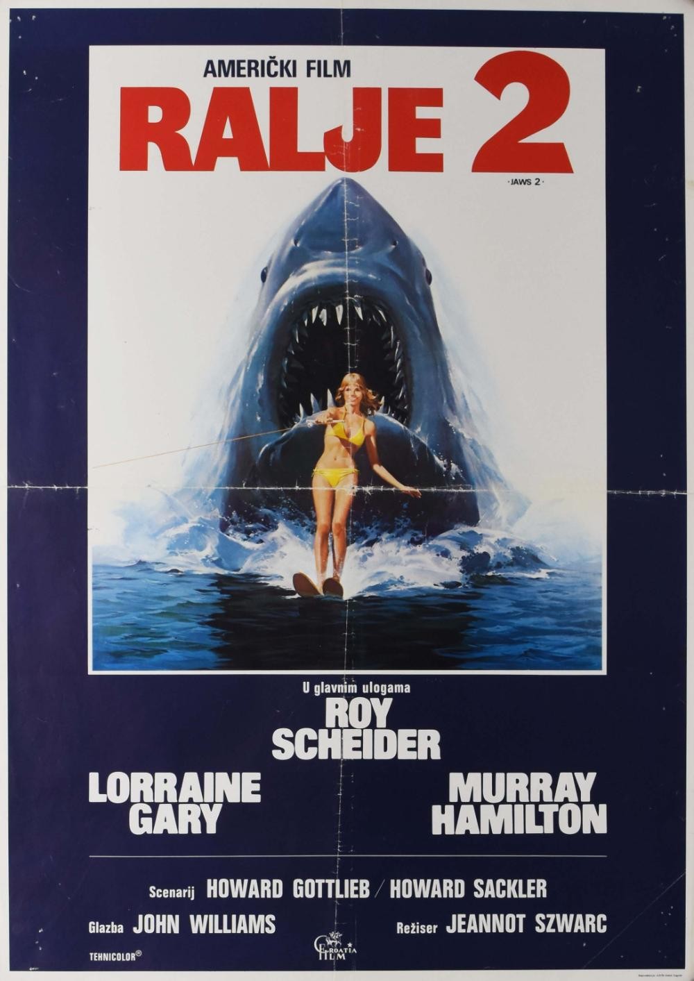 Jaws 2 original movie poster