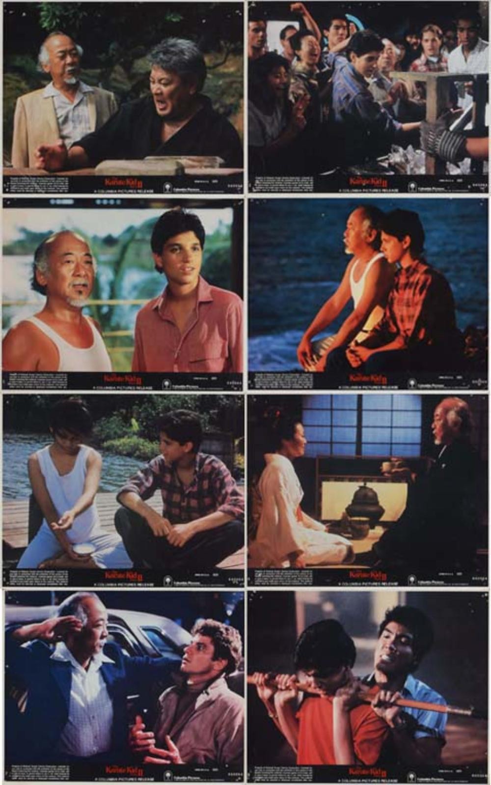 The Karate Kid Part II original lobby cards