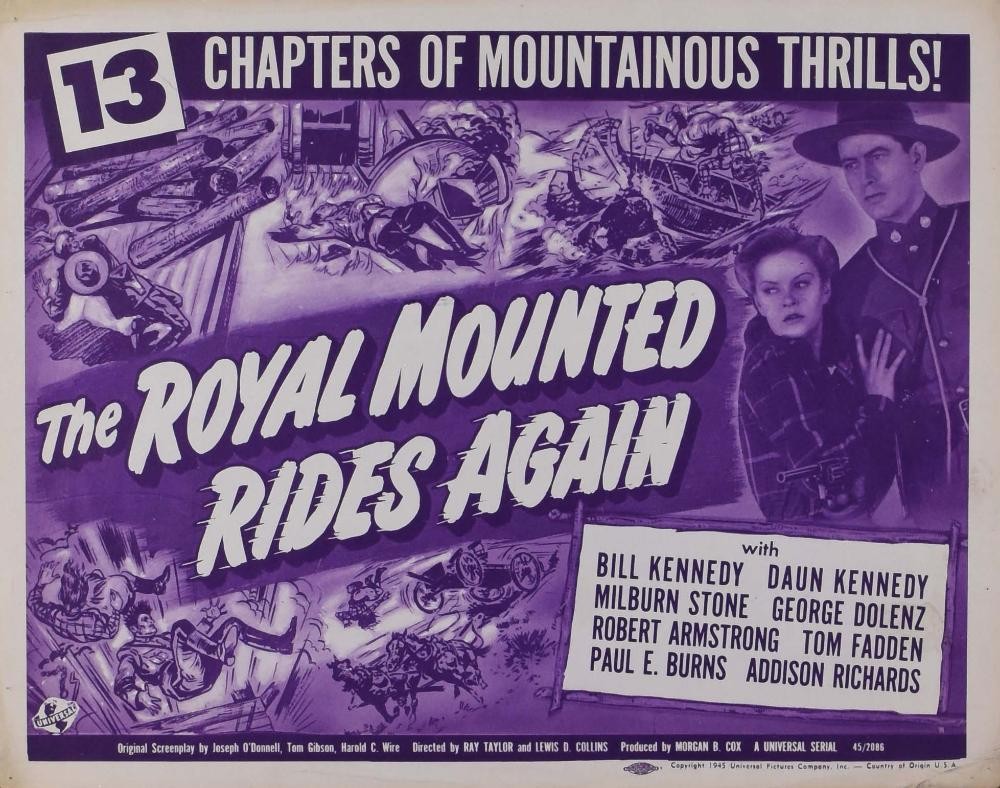 The Royal Mounted Rides Again original lobby cards