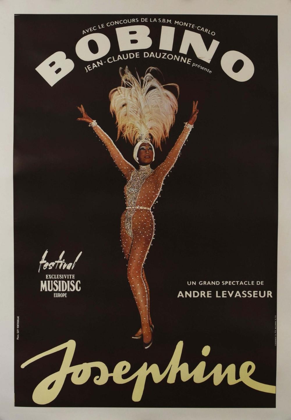 Josephine at Bobino original french stage poster