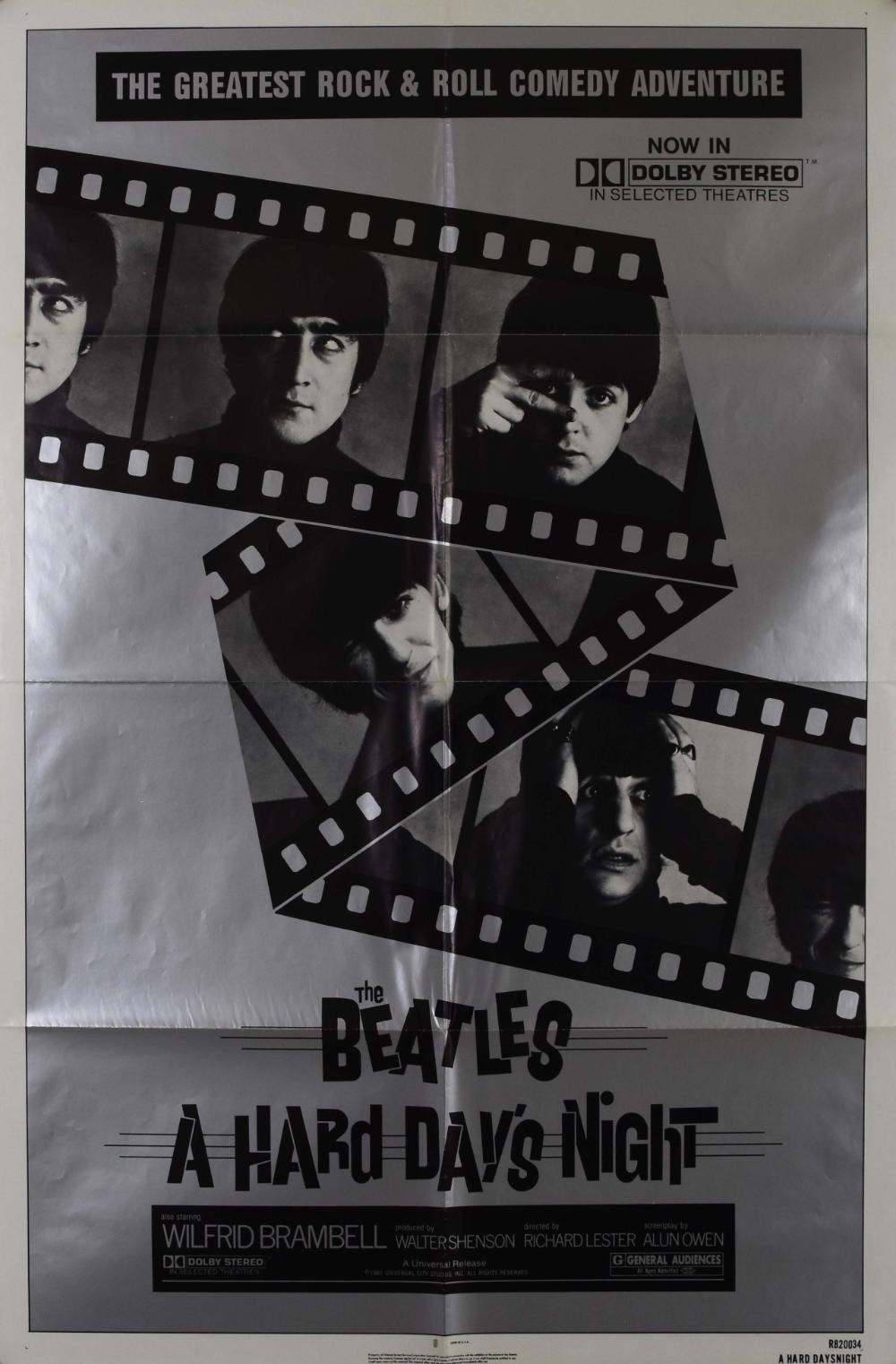 A Hard Day's Night original movie poster